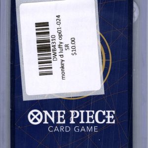 Monkey D Luffy OP01-024 SR, One Piece Singles One Piece trading card - alternate view