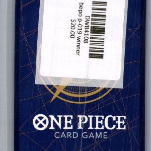Bepo P-019 winner, One Piece Singles One Piece trading card - alternate view