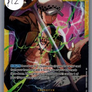 Trafalgar Law OP10-119 SEC, One Piece Singles One Piece trading card