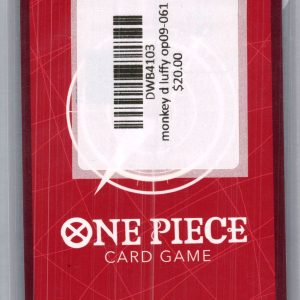 Monkey D Luffy OP09-061, One Piece Singles One Piece trading card - alternate view