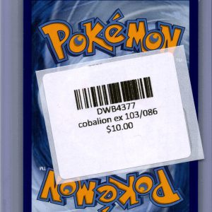 Cobalion EX 103/086, Chaos Rising Pokemon card - alternate view