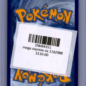 Mega Starmie EX 118/088, Perfect Order Pokemon card - alternate view