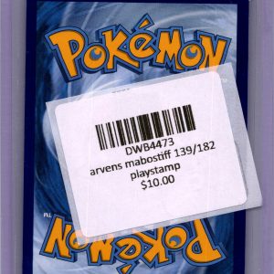 Arven's Mabosstiff EX 139/182 [Prize Pack], PROMO Pokemon card - alternate view