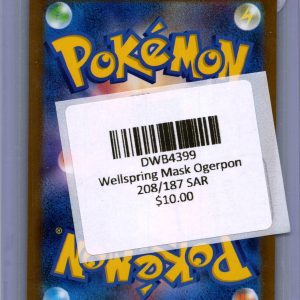 Wellspring Mask Ogerpon 208/187 SAR, Japanese Singles Pokemon card - alternate view
