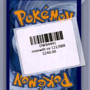 Meowth EX 121/088, Perfect Order Pokemon card - alternate view