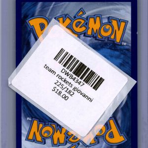 Team Rocket's Giovanni 225/182, Destined Rivals Pokemon card - alternate view