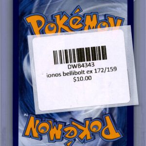 Iono's Bellibolt EX 172/159, Journey Together Pokemon card - alternate view