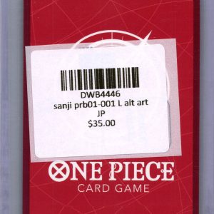 Sanji PRB01-001 L Alt Art, Japanese One Piece One Piece trading card - alternate view