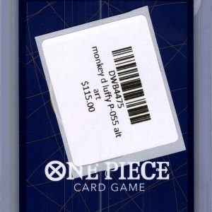 Monkey D Luffy P-055 alt art, One Piece Singles One Piece trading card - alternate view