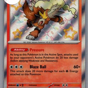 Entei 112/091, Paldean Fates Pokemon card