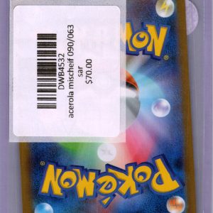 Acerola Mischeif 090/063 SAR, Japanese Singles Pokemon card - alternate view