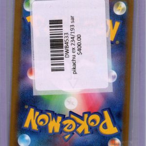 Pikachu ex 234/193 SAR, Japanese Singles Pokemon card - alternate view
