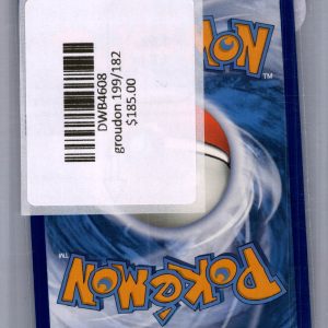 Groudon 199/182, Paradox Rift Pokemon card - alternate view