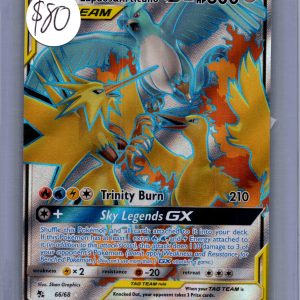 moltres and Zapdos and articuno 66/68 Pokemon card