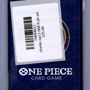 Shanks OP12-008 R alt art, One Piece Singles One Piece trading card - alternate view