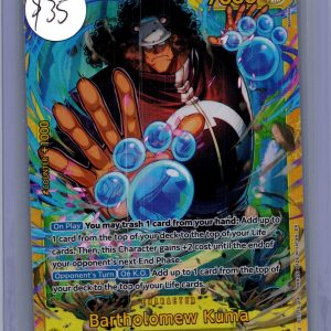 Bartholomew Kuma OP12-119 SEC, One Piece Singles One Piece trading card