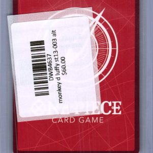 Monkey D Luffy ST13-003 alt, One Piece Japanese Singles One Piece trading card - alternate view