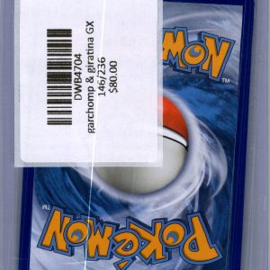 Garchomp and Giratina GX 146/236, Unified Minds Pokemon card - alternate view