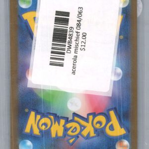 Acerola Mischief 084/063, Japanese Singles Pokemon card - alternate view