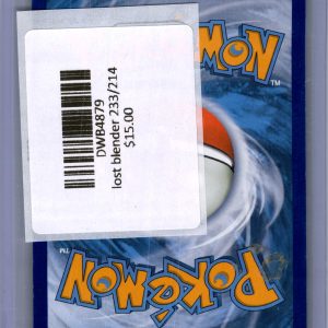 Lost Blender 233/214, Lost Thunder Pokemon card - alternate view