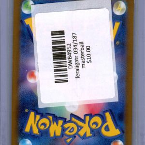 Feraligatr 034/187 Masterball, Japanese Singles Pokemon card - alternate view