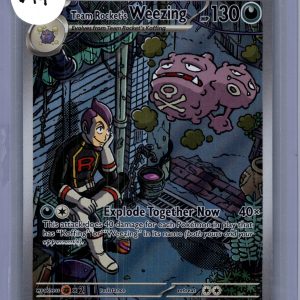 Team Rocket's Weezing 199/182, Destined Rivals Pokemon card