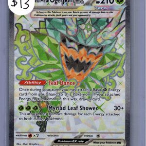 Teal Mask Ogerpon EX 166, PROMO Pokemon card