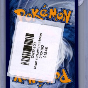 Team Rocket's Murkrow 200/182, Destined Rivals Pokemon card - alternate view