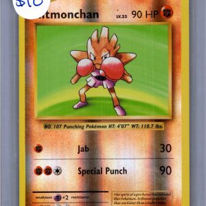 Hitmonchan 62/108 Reverse Holo, Evolutions Pokemon card