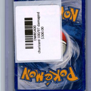 Charizard 100/97 Damaged, Vintage Singles Pokemon card - alternate view