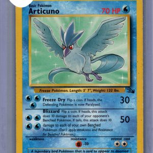 Articuno 17/62, Vintage Singles Pokemon card