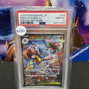 Mega Lucario ex 088/063 PSA 10, Graded Cards Pokemon card