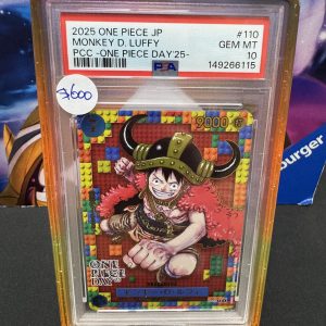 Monkey D Luffy P-110 PSA 10, Graded Cards One Piece trading card