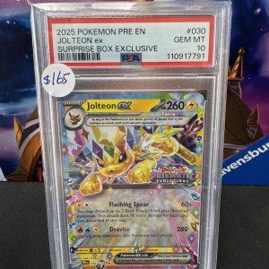 Jolteon ex prismatic stamp 030 PSA 10 Pokemon card