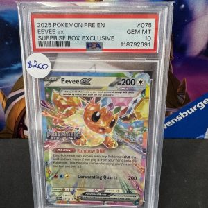 Flareon ex prismatic stamped 014 PSA 10 Pokemon card