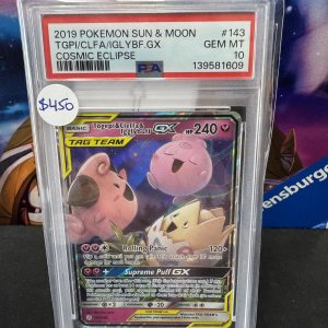 Togepi Cleffa and Igglybuff 143 PSA 10 Pokemon card