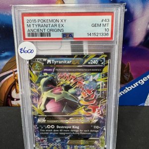 M Tyranitar EX 43 PSA 10 Pokemon card