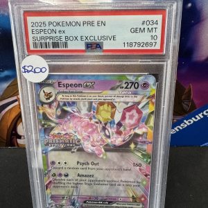 Espeon prismatic stamp 023 PSA 10 Pokemon card