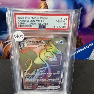 Inteleon Vmax 195 PSA 10 Pokemon card