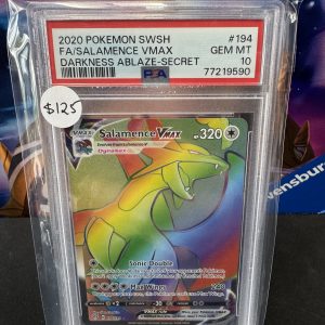 Salamence Vmax 194/189 PSA 10 Pokemon card