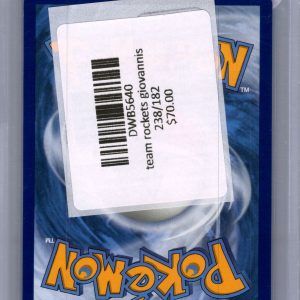 Team Rocket's Giovanni 238/182, Destined Rivals Pokemon card - alternate view
