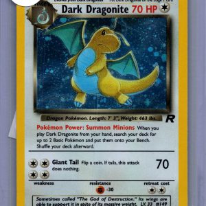 Dark Dragonite 5/82, Vintage Singles Pokemon card