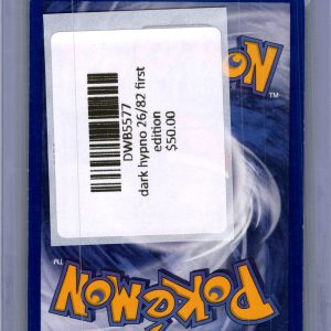 Dark Hypno 26/82 1st Edition, Vintage Singles Pokemon card - alternate view