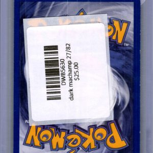 Dark Machamp 27/82, Vintage Singles Pokemon card - alternate view