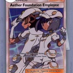 Aether Foundation Employee SV81/SV94, Hidden Fates Pokemon card
