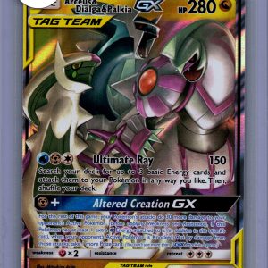 Arceus and Dialga and Palkia GX 156/236, Cosmic Eclipse Pokemon card