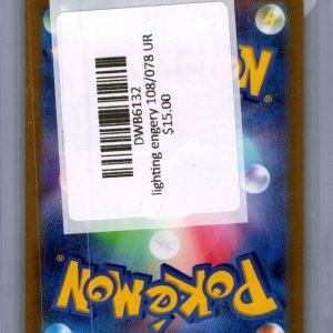 Basic Lightning Energy 108/078 UR, Japanese Singles Pokemon card - alternate view