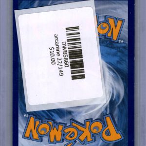 Arcanine 22/149, Sun and Moon Pokemon card - alternate view
