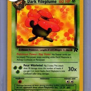 Dark Vileplume 30/82, Vintage Singles Pokemon card