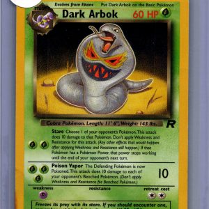 Dark Arbok 19/82, Vintage Singles Pokemon card